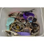 Box of various assorted wristwatches