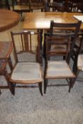 Two Edwardian bedroom chairs