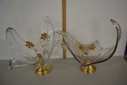 Two modern Art Glass bowls