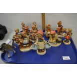 Collection of various Hummel figures and a further Gobel horse