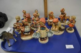 Collection of various Hummel figures and a further Gobel horse