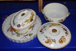 A quantity of Royal Worcester Evesham serving dishes