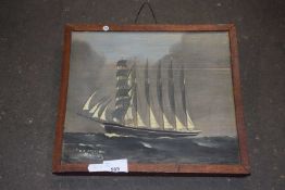 "E.R.Sterling" by L Adair, oil on board,framed