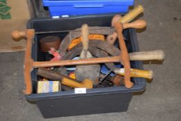 Box of assorted workshop hand tools