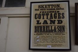 Vintage Burrell & Son Estate Agents signage