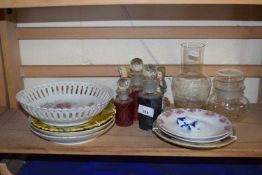 Mixed Lot: Ceramics and glass to include scent bottles and Hummel figures