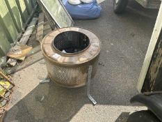 Washing machine drum/fire pit