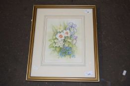 Andrew Osborne (British), botanical study, watercolour, signed, 7.5x10ins, framed and glazed