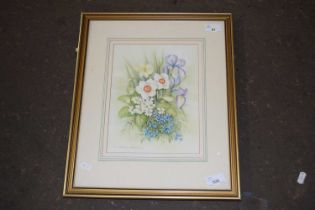 Andrew Osborne (British), botanical study, watercolour, signed, 7.5x10ins, framed and glazed