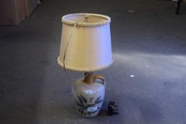 Stone ware jug converted to a lamp