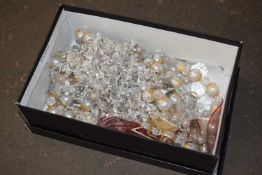 Quantity of crystal and beaded Christmas garlands
