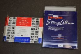 Stanley Gibbons stamp album and another