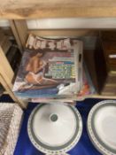 Quantity of vintage erotica magazines