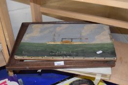 SS Suffolk by W H Higgins, oil on canvas, framed