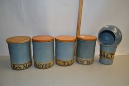 Collection of kitchen storage jars