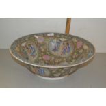 20th Century Chinese gilt decorated bowl, 42cm wide