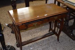 Late 19th Century American walnut two drawer side table