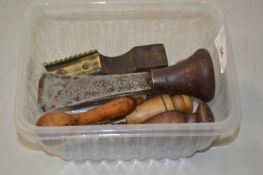 Box of various assorted hand tools