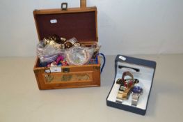Box of various modern bangles and costume jewellery