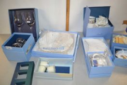 Mixed Lot: Various boxed Wedgwood vases, dishes, glass wares etc