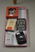 Mixed Lot: Zippo lighters together with a frog decorated powder compact