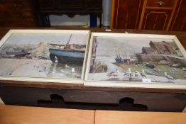 Pair of coloured prints after Vernon Ward