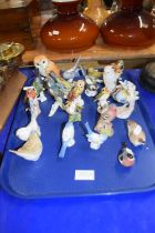 Collection of various porcelain model birds to include Goebel, Beswick and some Russian issues