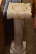 Doric column style plant stand