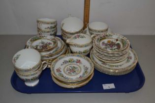 Quantity of Ming Rose tea wares