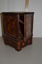 An inlaid smokers cabinet