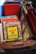 Box containing a good quantity of various stamp albums, stock books and their contents together with