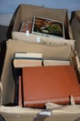 Two boxes of various mixed books