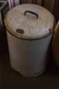 Vintage enamel flour bin