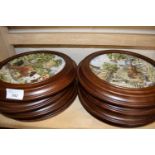 Collection of eight Wedgwood mounted collectable plates Life on the Farm Series