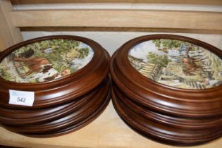 Collection of eight Wedgwood mounted collectable plates Life on the Farm Series