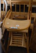 Child's folding high chair