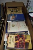Box of various books including historical interest etc