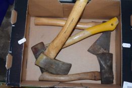 Box containing various axes