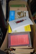 Box containing a quantity of various booklets, mid 20th Century onwards including literature,