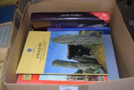 Box containing quantity of various books including historical interest, drama etc