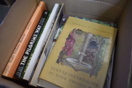Box of various books including travel, gardening etc
