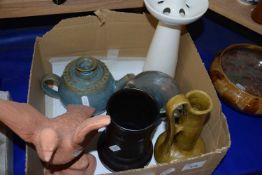 Box of various household and decorative ceramics