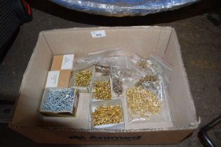 Small box of various ironmongery