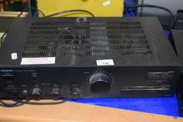 An Onkyo integrated stereo amplifier