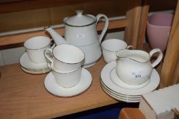 A four person service Royal Doulton Classics Lansdale including cups, saucers, plates, milk, sugar