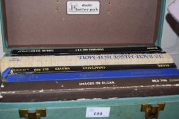 Case containing quantity of sets of classical LP's