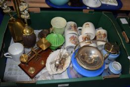 Box containing quantity of various Royal commemorative wares, George V onwards, together with