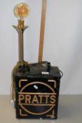 Vintage Pratts oil can converted to a lamp