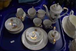 Quantity of Japanese gilt rimmed coffee wares