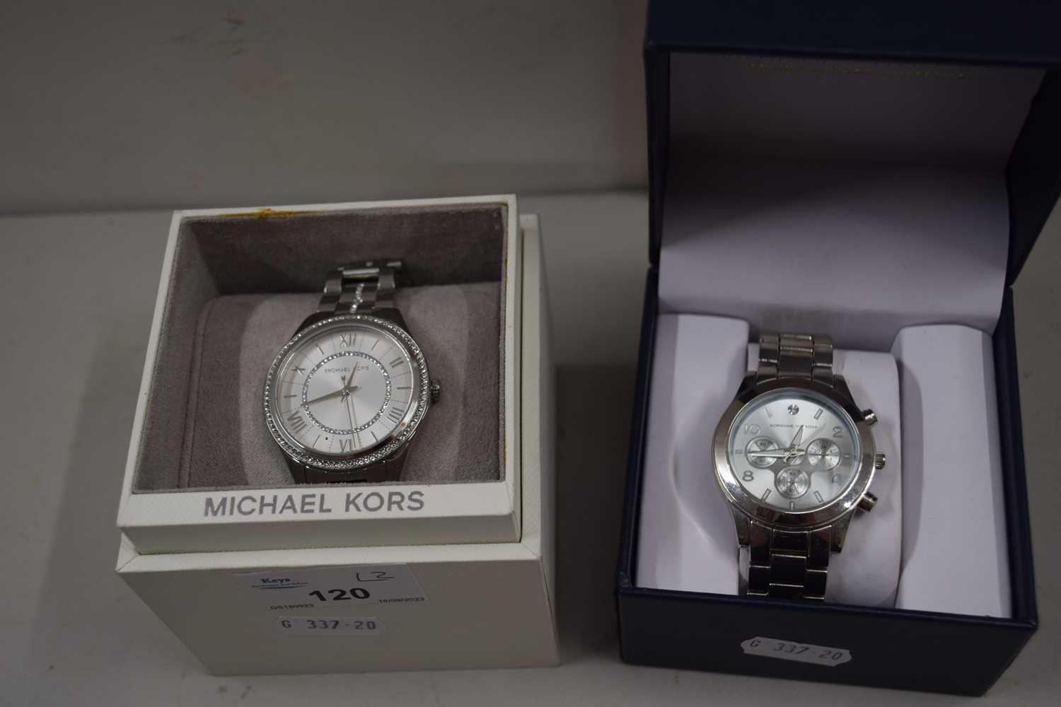 Michael Kors quartz gents wristwatch together with another marked Vittadini